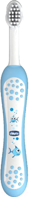 Зубная щетка Chicco С эргономичной ручкой (голубой)
