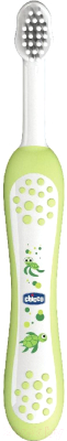 Зубная щетка Chicco С эргономичной ручкой (зеленый)