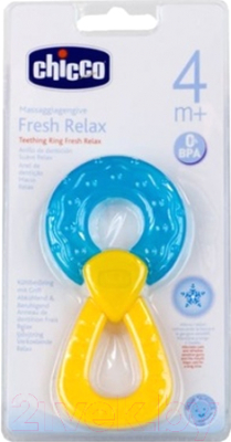 Прорезыватель для зубов Chicco Fresh Relax Кольцо с охлаждающим эффектом (голубой)