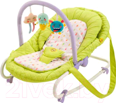 Детский шезлонг Happy Baby Nesty (зеленый)