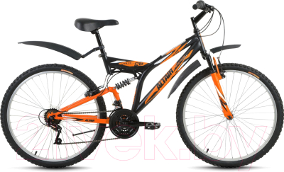 Велосипед Forward Altair MTB FS 26 2017 (18, черный/оранжевый матовый)