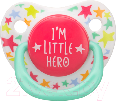 Пустышка Happy Baby Baby Soother 13008 (I'm a little hero)