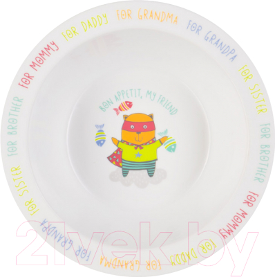 Тарелка для кормления Happy Baby Feebing Bowl 15016 (кот)