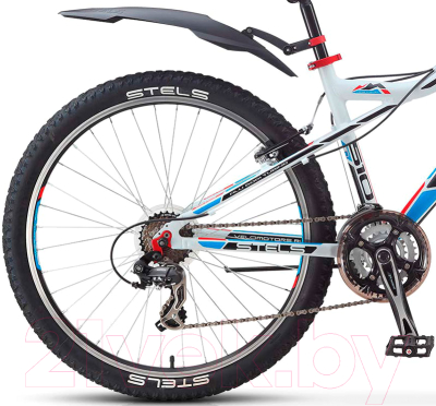 Велосипед STELS Navigator 510 V V010 26" 2016 (16, белый/черный/голубой/красный)