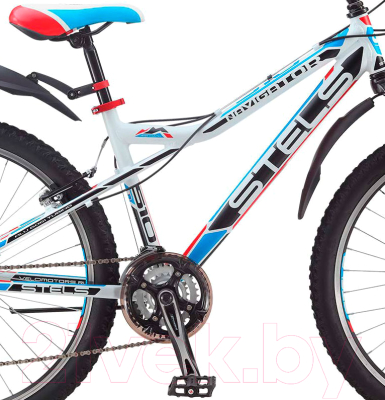 Велосипед STELS Navigator 510 V V010 26" 2016 (16, белый/черный/голубой/красный)