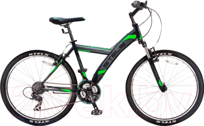 Велосипед STELS Navigator 550 V V020 26" 2017 (18, черный/зеленый)