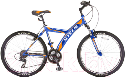 Велосипед STELS Navigator 550 V V020 26" 2017 (18, синий/оранжевый)