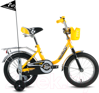 Детский велосипед Forward Racing Boy 2016 (14, желтый)