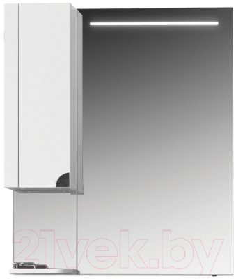 Шкаф с зеркалом для ванной Belux Анталия В80Ш (65, левый)