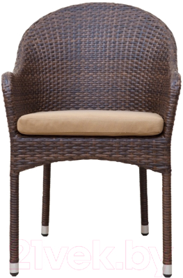 Кресло садовое Седия Costa Rica с подушкой (сталь/коричневый)