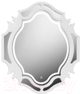 Зеркало Belux Кастилия В90 (белый)