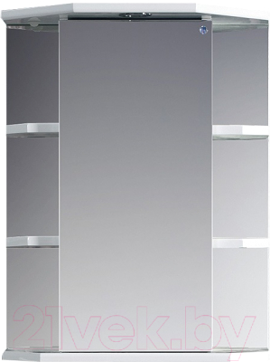 Шкаф с зеркалом для ванной Belux Кварта ВШ70 (левый)