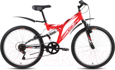 Велосипед Forward Altair MTB FS 24 2017 / RBKT72N46003 (красный/черный)