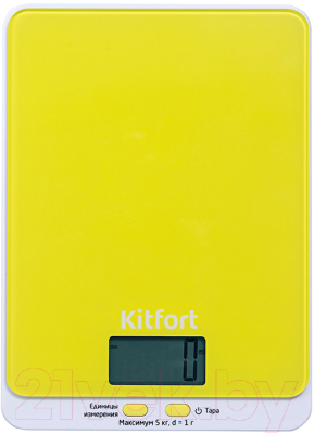 Кухонные весы Kitfort KT-803-4 (желтый)