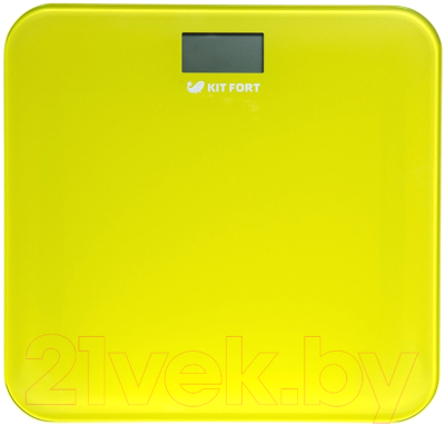 Напольные весы электронные Kitfort KT-804-4 (желтый)