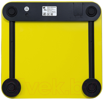 Напольные весы электронные Kitfort KT-804-4 (желтый)