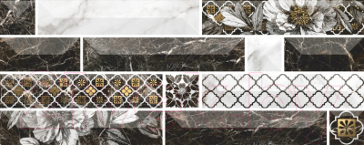 Декоративная плитка Керамин Панно Атлантида 1 (200x500)