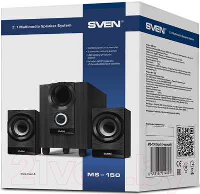 Мультимедиа акустика Sven MS-150 (черный)