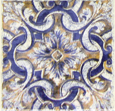 Декоративная плитка Сокол Майолика D707 (80x80)