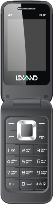 Мобильный телефон Lexand A2 Flip (черный)