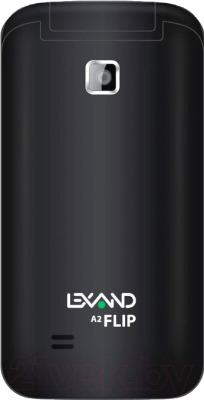Мобильный телефон Lexand A2 Flip (черный) - вид сзади