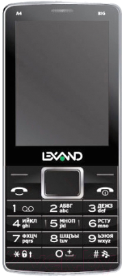 Мобильный телефон Lexand A4 Big (черный)