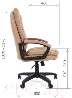 Кресло офисное Chairman 668 LT (бежевый)