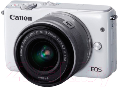 Беззеркальный фотоаппарат Canon EOS M10 Kit EF-M 15-45mm / 0922C040AA (белый)