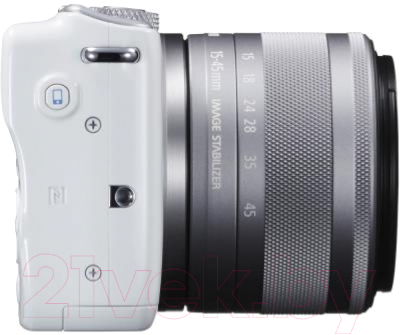 Беззеркальный фотоаппарат Canon EOS M10 Kit EF-M 15-45mm / 0922C040AA (белый)