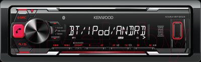 Бездисковая автомагнитола Kenwood KMM-BT203