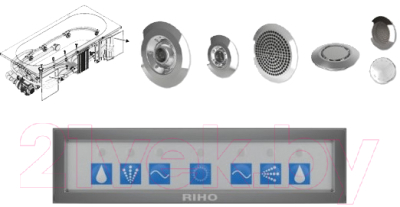 Гидромассажная система Riho Pro 8