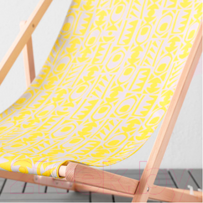 Кресло-шезлонг складное Ikea Мюсингсо 903.380.16 (желтый)