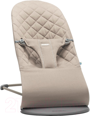 Детский шезлонг BabyBjorn Bliss Cotton Sand Gray / 0060.17