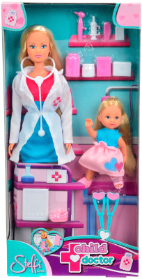 Кукла с аксессуарами Simba Штеффи-детский доктор и Эви 105730934
