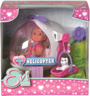 Кукла с аксессуарами Simba Эви и спасательный вертолет с собачкой 105739469