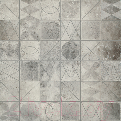 Декоративная плитка Cersanit Bristol Mosaic (420x420, серый)