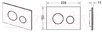Кнопка для инсталляции TECE Loop Modular 9240675