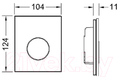 Кнопка для инсталляции TECE Loop Urinal 9242662