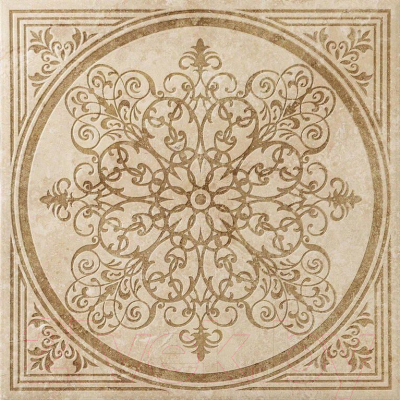 Декоративная плитка Italon НЛ-Стоун Алмонд Блум (600x600)
