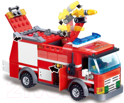 Конструктор Kazi Пожарный автомобиль 8054