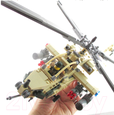 Конструктор Kazi Военный вертолет 84020