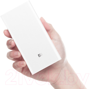 Портативное зарядное устройство Xiaomi Mi Power Bank 2 20000mAh / PLM05ZM (белый)