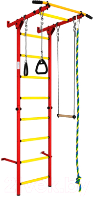 Детский спортивный комплекс Romana S1 ДСКМ-2С-8.06.Г3.490.01-13 (красный/желтый)
