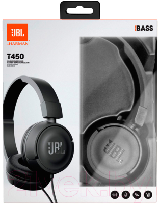 Наушники-гарнитура JBL T450 (черный)