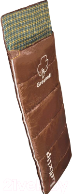 Спальный мешок GREENELL Лейкслип (левый, коричневый)