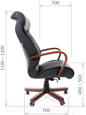 Кресло офисное Chairman 420 WD (белая кожа)