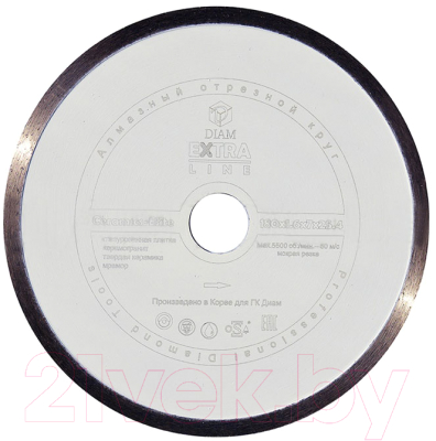 Отрезной диск алмазный DIAM 1A1R Ceramics-Elite 000546