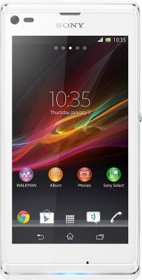 Смартфон Sony Xperia L (C2105) White - вид спереди