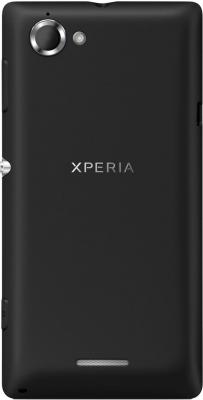 Смартфон Sony Xperia L (C2105) Black - вид сзади