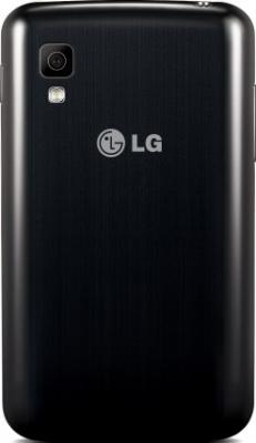 Смартфон LG E445 Optimus L4 II Dual Black - вид сзади